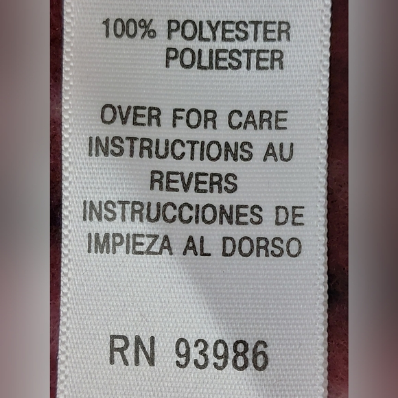 Casual Corner Annex Sweater Fleece Womens Size XLRG Maroon Plaid Zip NWT $29.99 - Picture 7 of 8